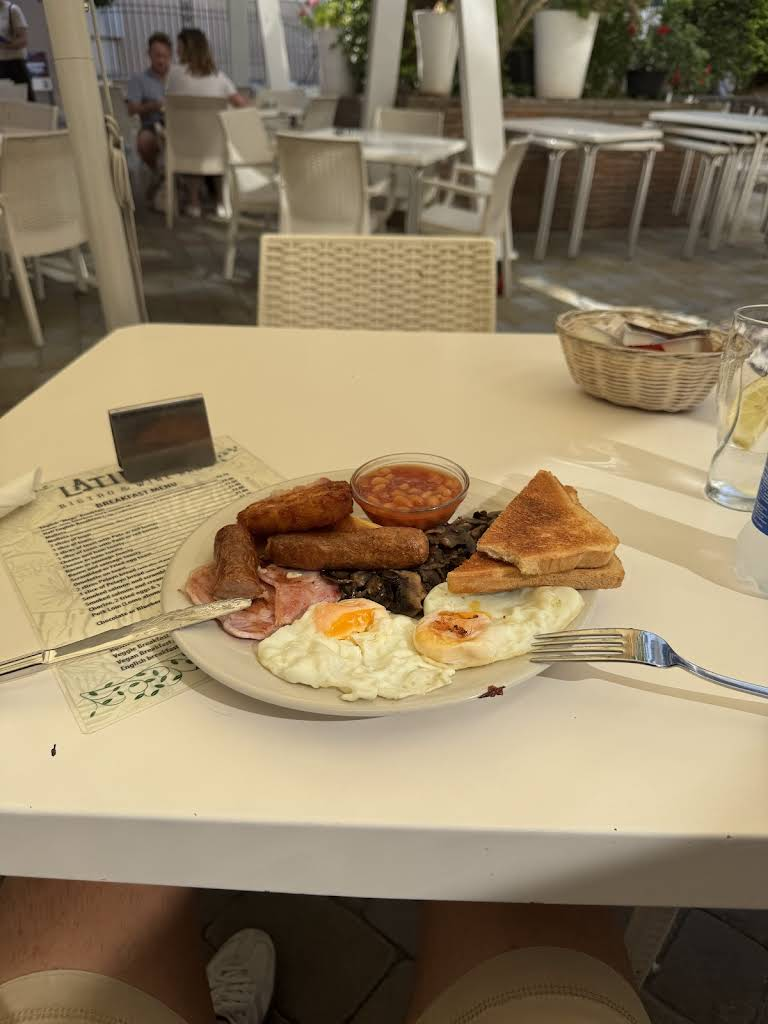 Breakfast spread at Latino's Bistro
